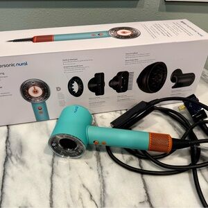 Dyson Hair Dryer in Turquoise and Coral